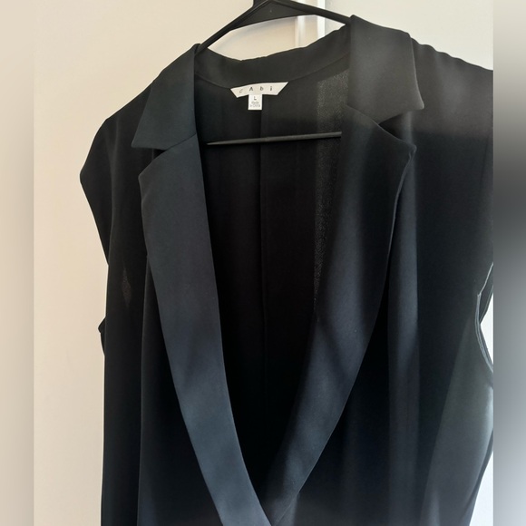 Black Wrap Style Dress Shirt - Picture 3 of 3